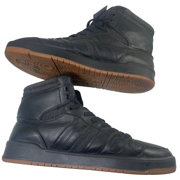 Levi's Mens 520 BB Hi FM Fashion Black Hightop Sneaker Shoe Size 12 - Picture 7 of 8
